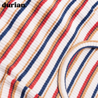 durian | Cotton rib border tank, highly stretchable, soft fit