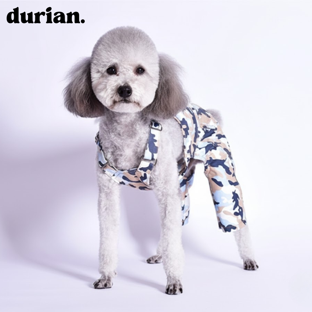 durian Camouflage Dog Overalls
