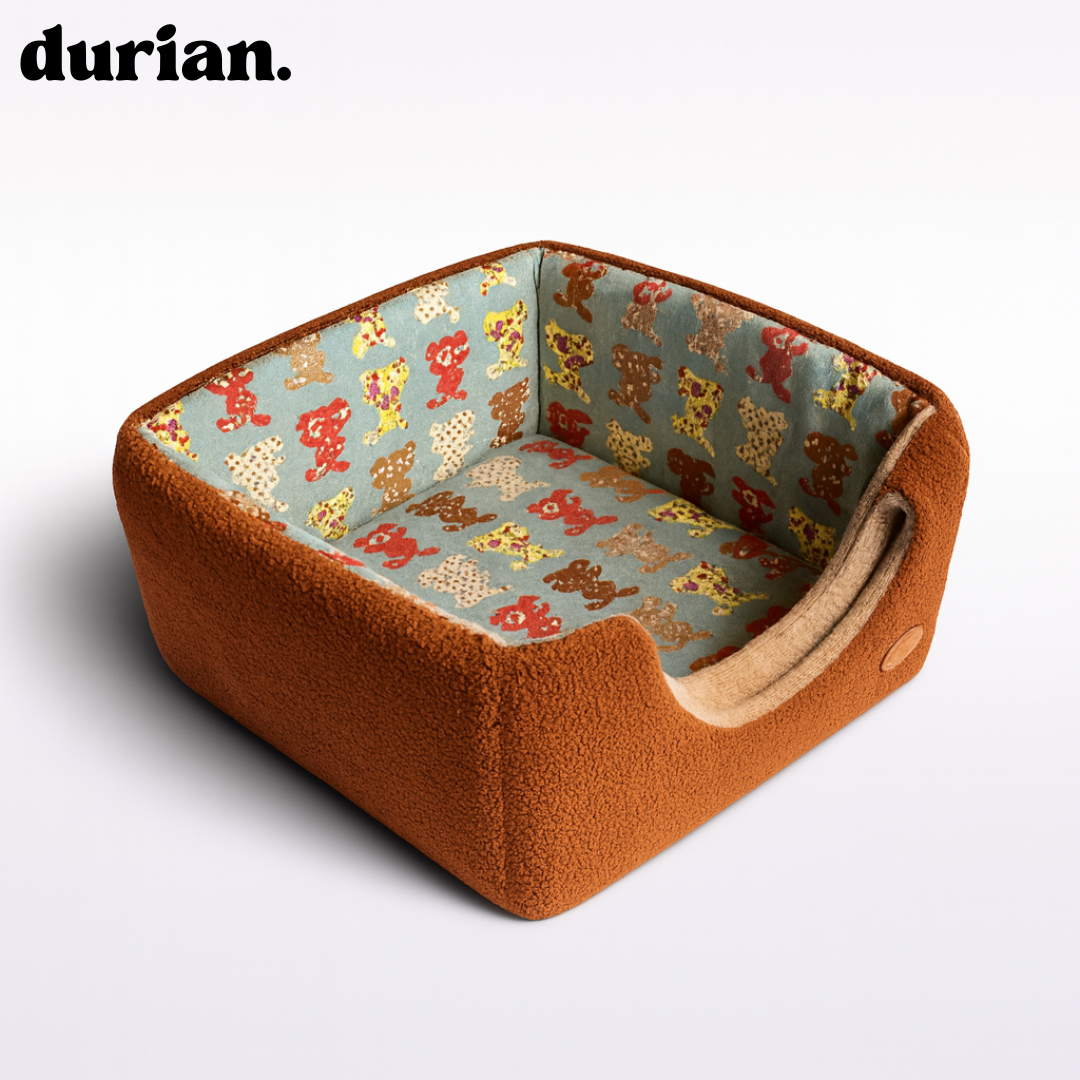 Durian Pet House | Foldable Fluffy Dome Bed 2-Way
