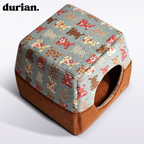 Durian Pet House | Foldable Fluffy Dome Bed 2-Way