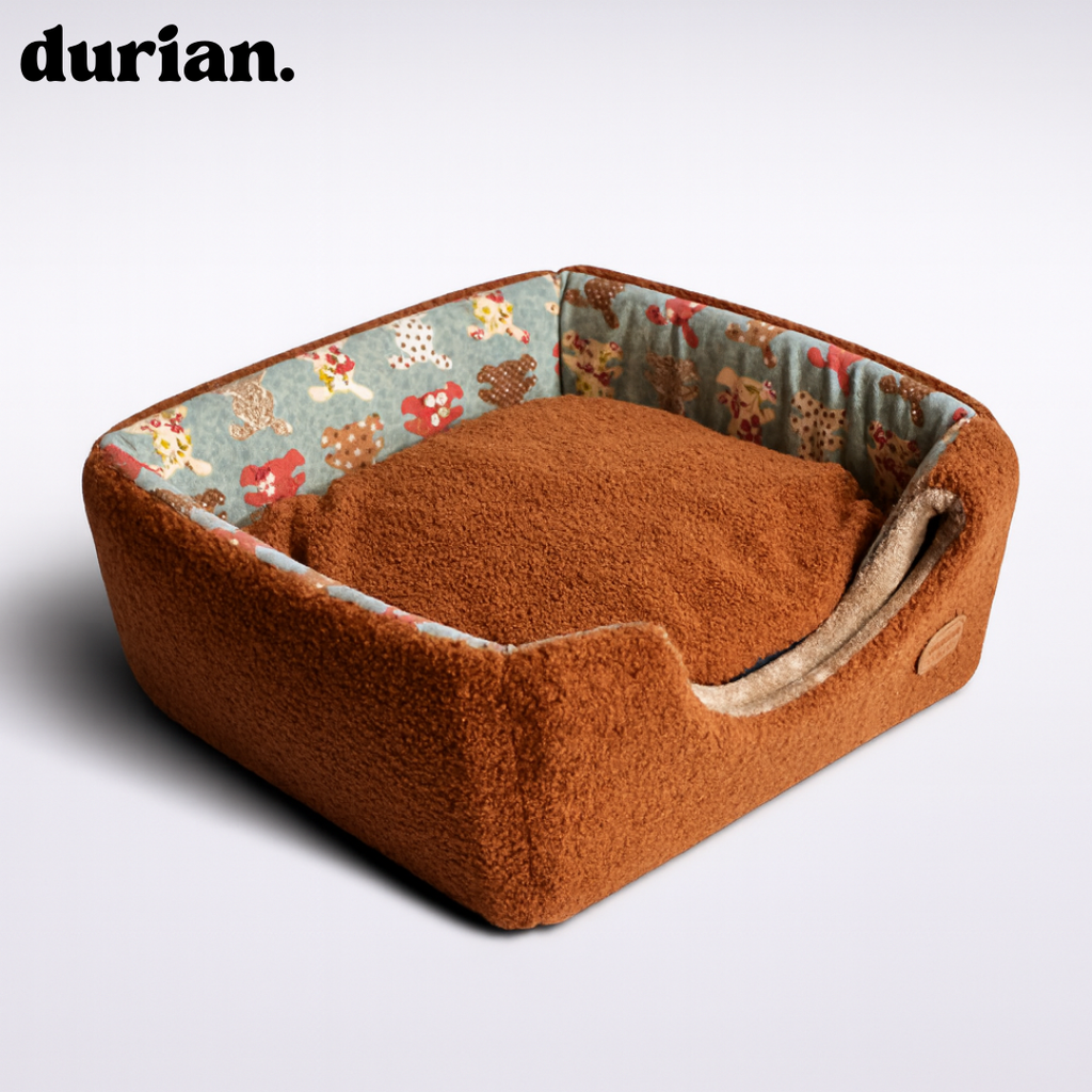 Durian Pet House | Foldable Fluffy Dome Bed 2-Way