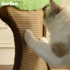 Durian Persimmon Tree Design Cat Scratching Bed | Pet Interior Kenneth Fabric Stylish Cat House