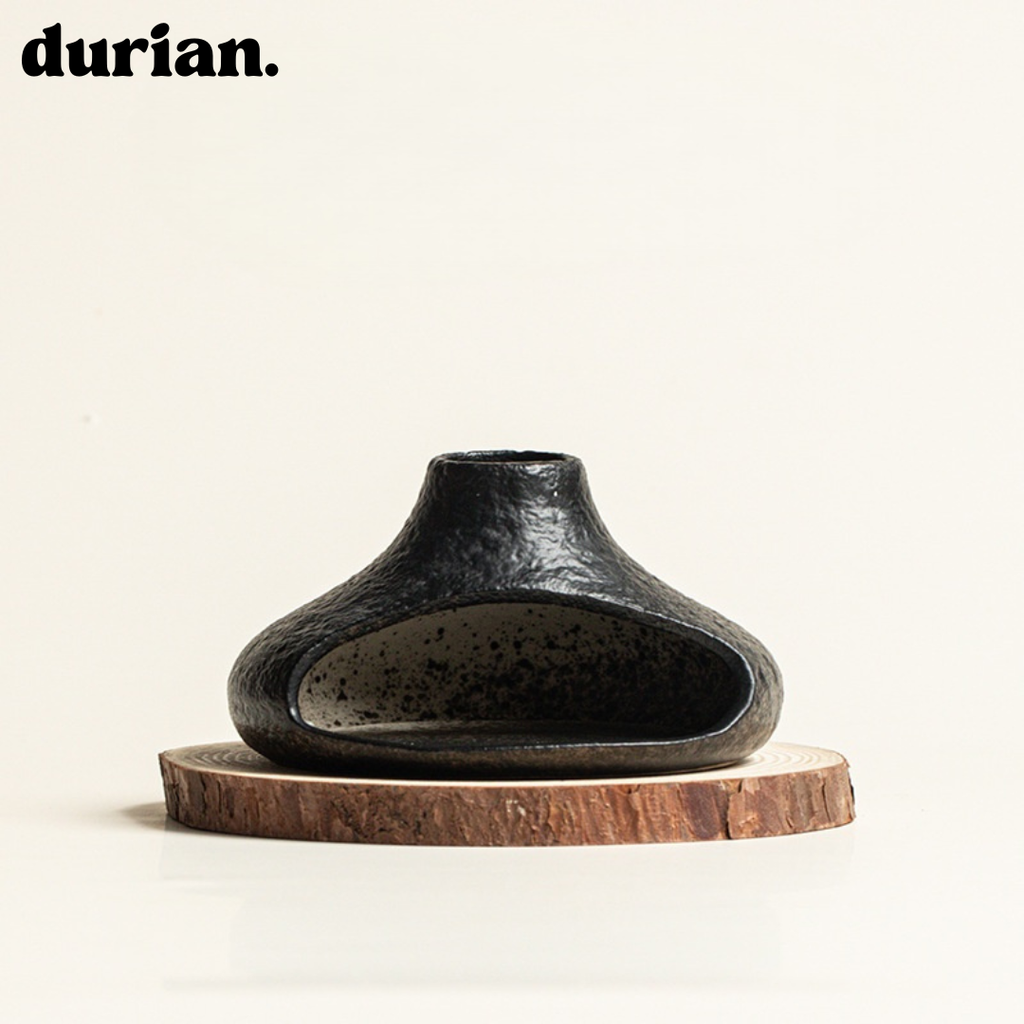 Durian Mini Fireplace-Style Ceramic Incense Burner | Compatible with Palo Santo, Herb, and Cone Incense