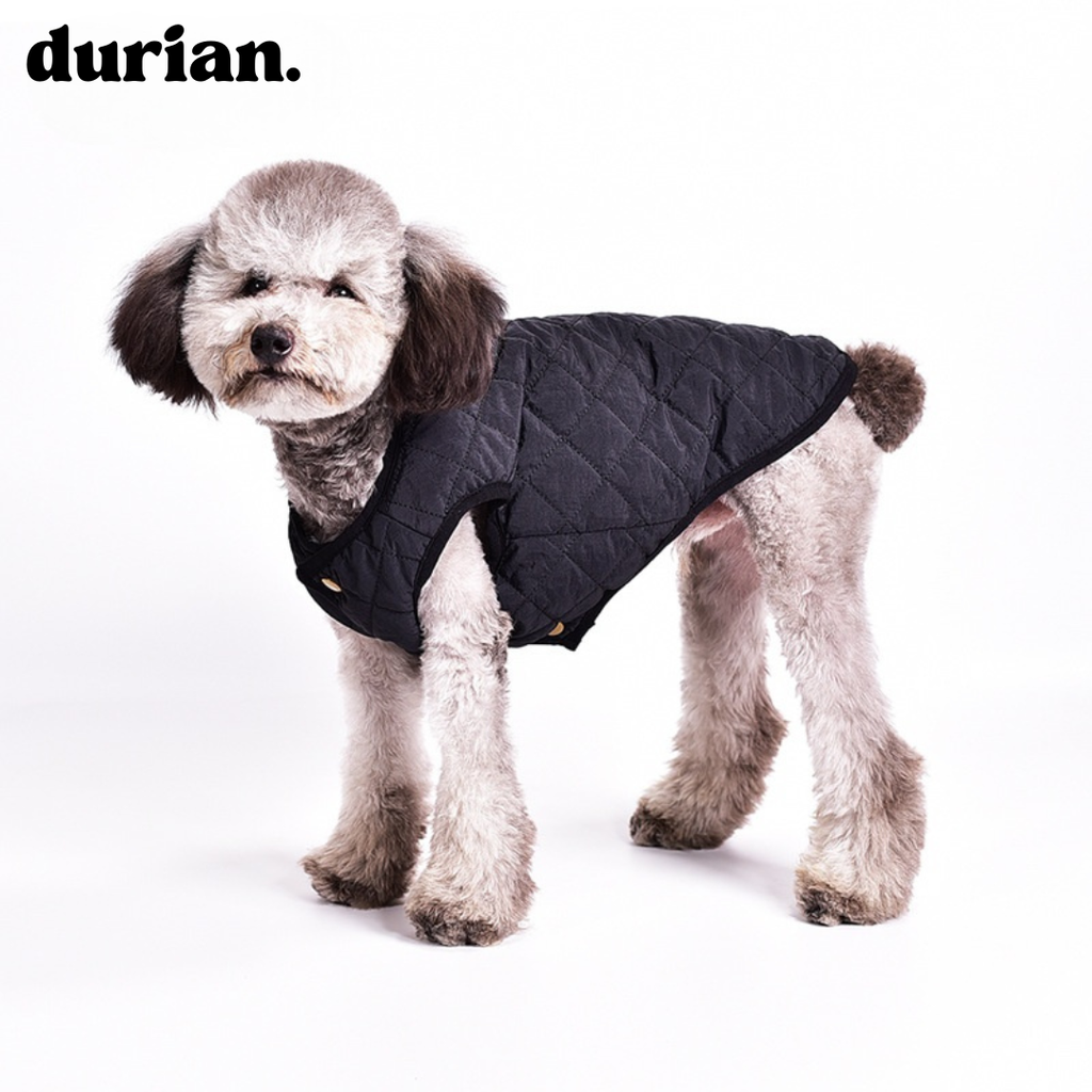 durian. Quilted Dog Vest | Lightweight, Warm Padded Jacket for Small and Medium Dogs