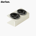 durian. Double ceramic bowl | A pet table for cats and dogs with a design that blends in with your interior