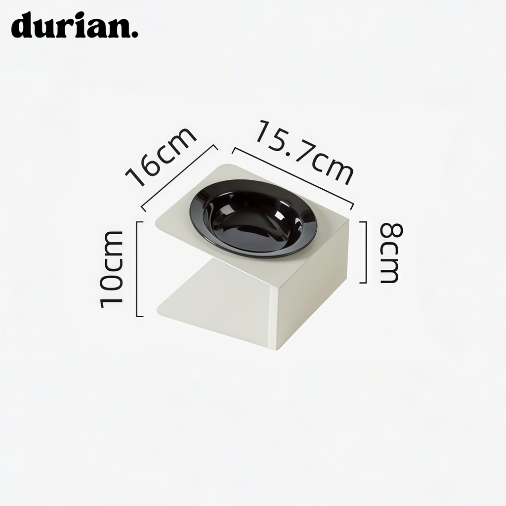 durian. Pet Interior Ceramic Bowl | High-leg Separable Food Bowl for Cats and Dogs
