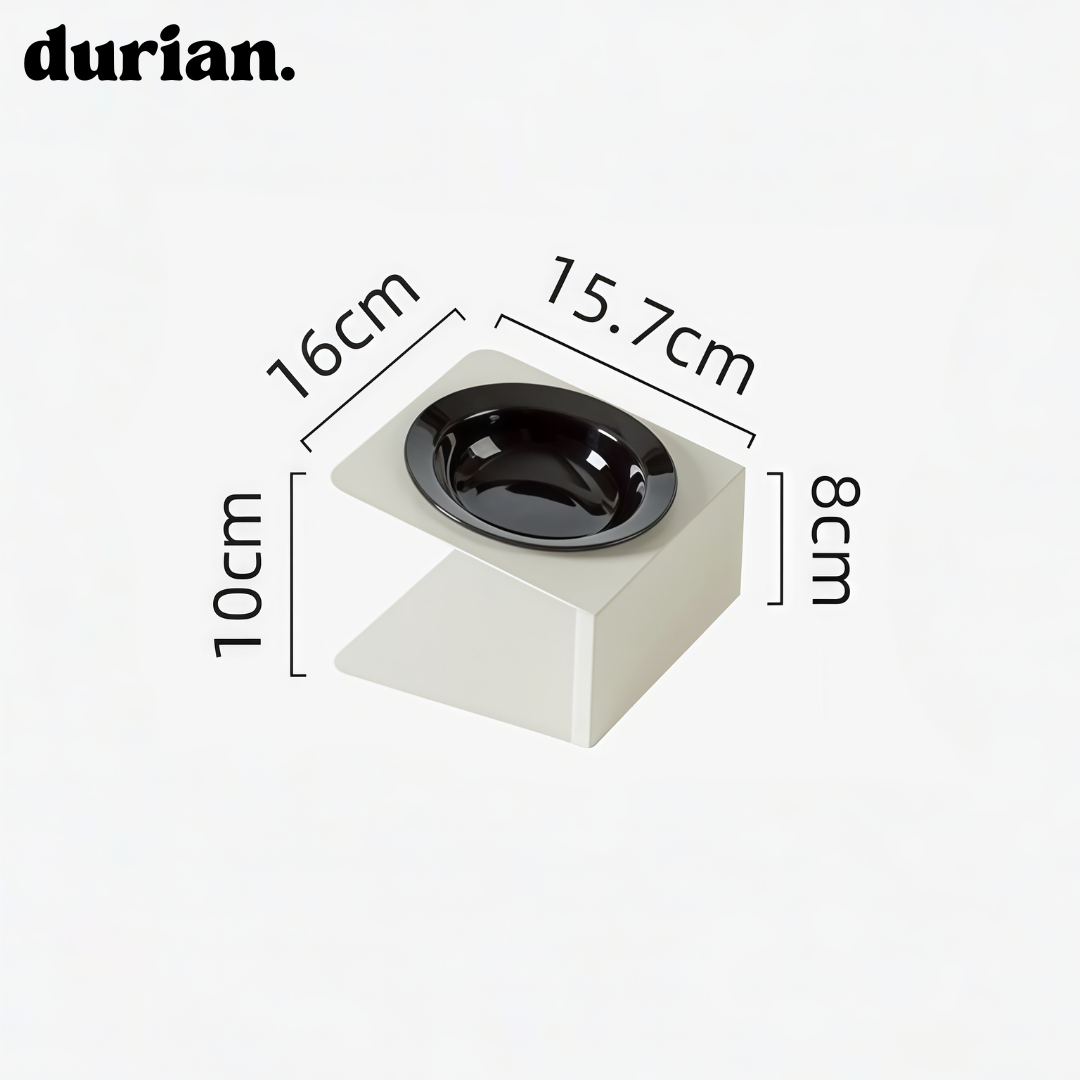 durian. Pet Interior Ceramic Bowl | High-leg Separable Food Bowl for Cats and Dogs