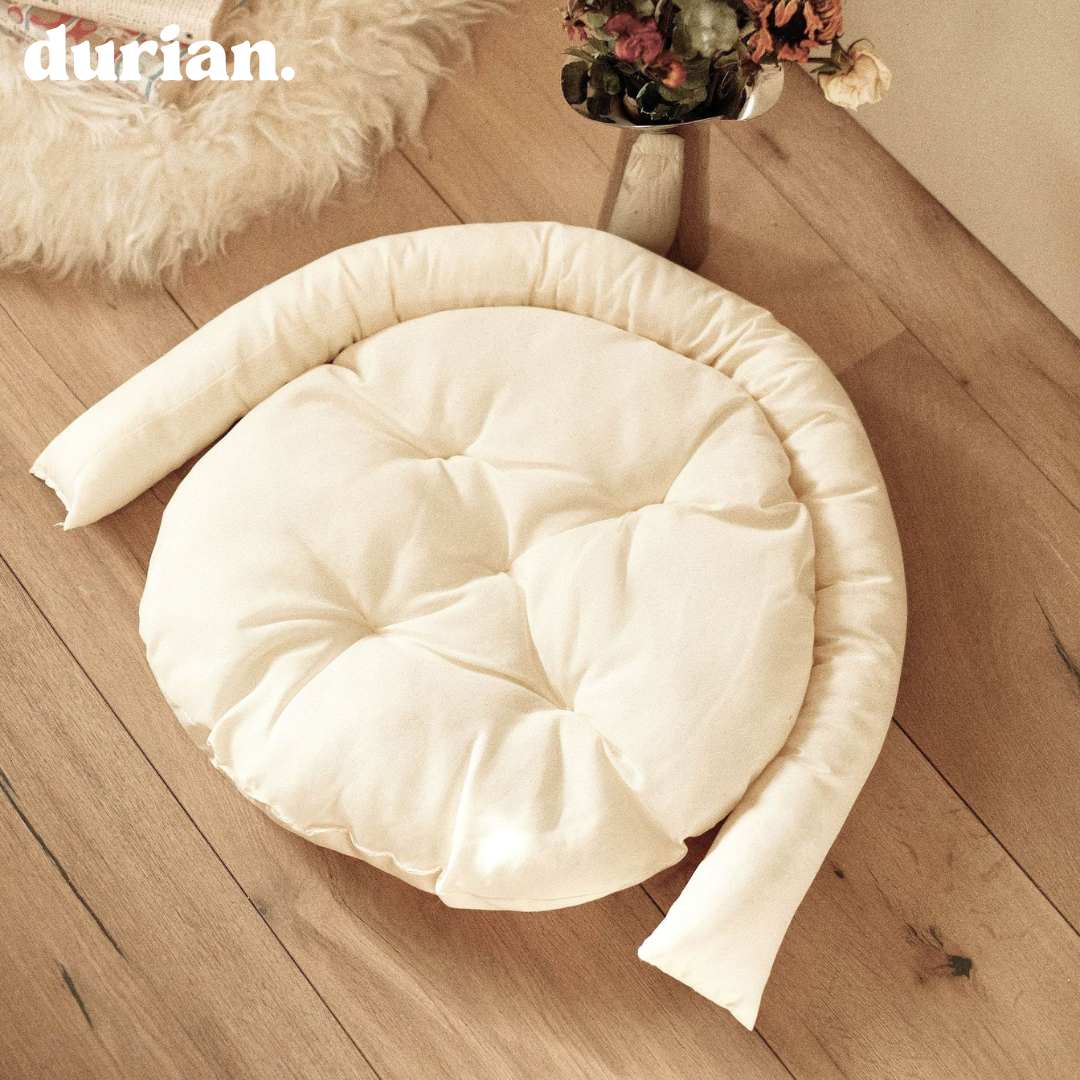 durian. Cat grass pet bed with cushion, stylish cat and dog bed, excellent breathability, natural interior