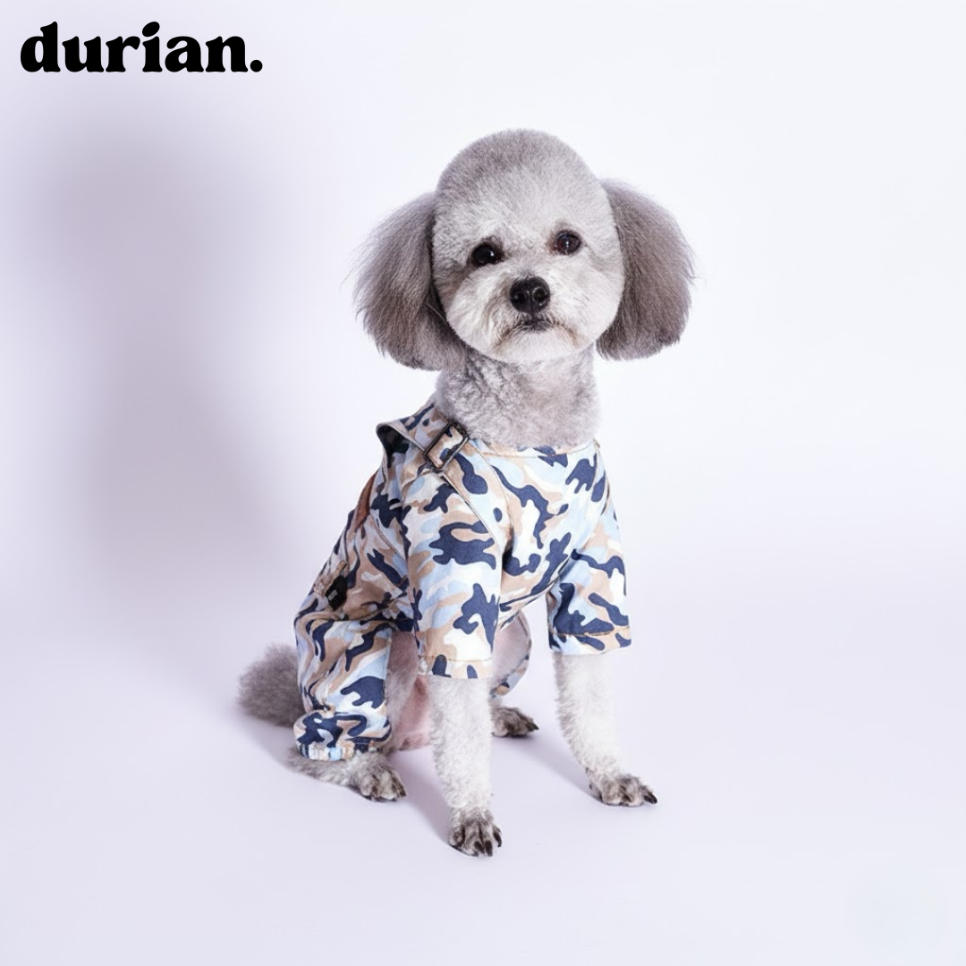 durian Camouflage Dog Overalls