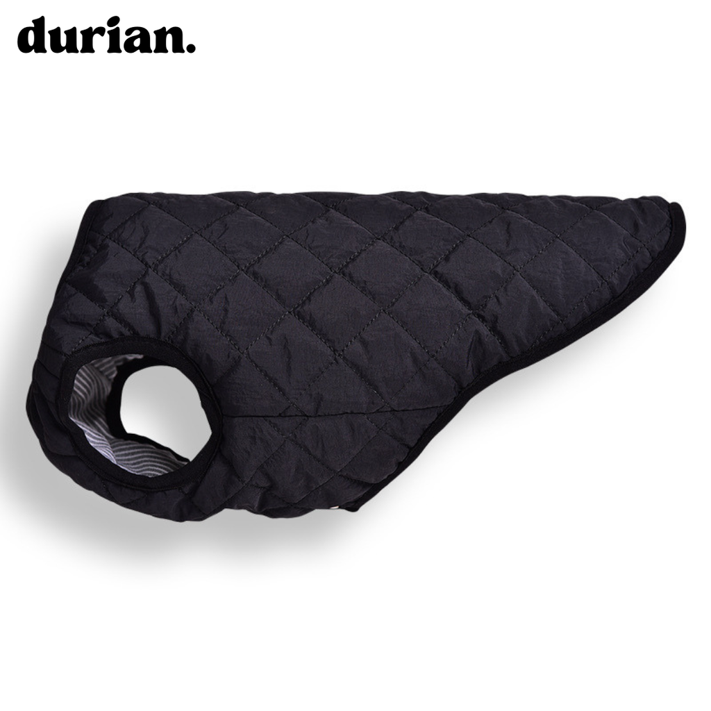 durian. Quilted Dog Vest | Lightweight, Warm Padded Jacket for Small and Medium Dogs