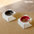 durian. Pet Interior Ceramic Bowl | High-leg Separable Food Bowl for Cats and Dogs